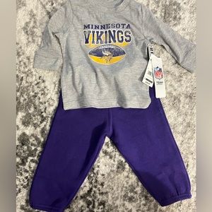 NWT Minnesota Vikings NFL 2 Piece Set